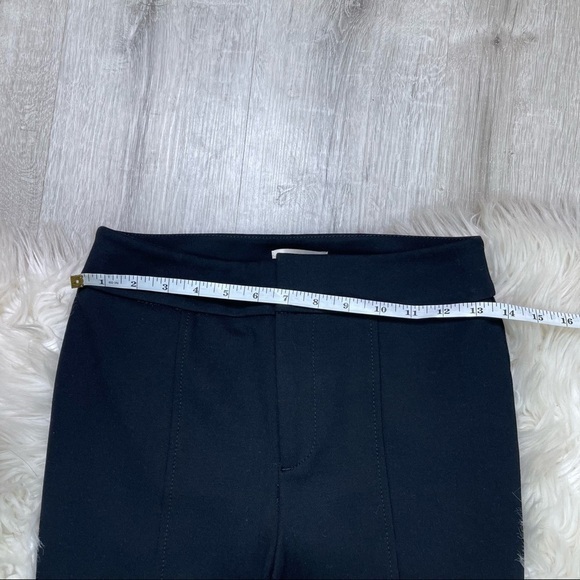 Anthropologie The Essential Slim Pants Ankle Zip Black - Picture 9 of 10